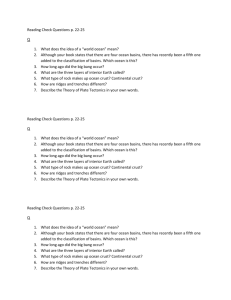 Reading Check Questions p. 22-25 Q What does the idea of a “world