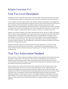 Year 02 Level Description and Achievement Standard 2015