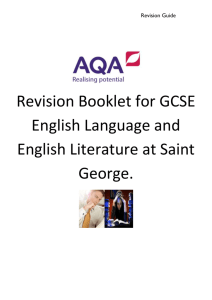 KS4 Booklet - St George Catholic College