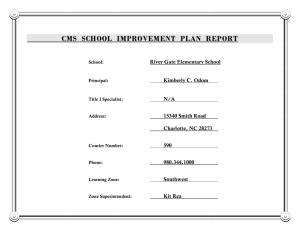 SCHOOL IMPROVEMENT PLAN REPORT