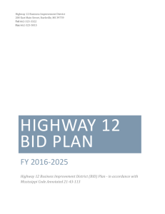 highway 12 bid plan - Greater Starkville Development Partnership