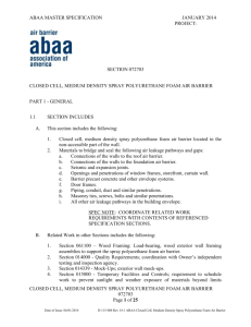 Section 072703 - Air Barrier Association of America (ABAA)
