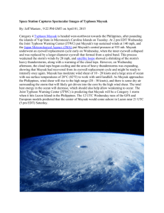 ISS Captures Typhoon