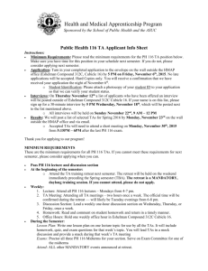 PH 116 TA Application Spring 2016