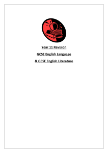 Year 11 Revision advice booklet