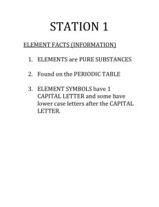 Element VS Compound Stations
