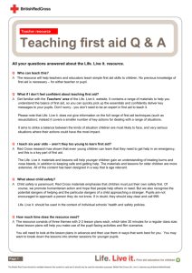 Teaching first aid Q & A (Doc)