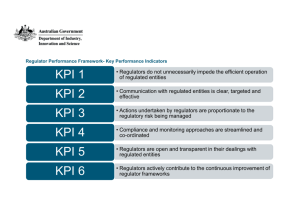 Regulator Performance Framework