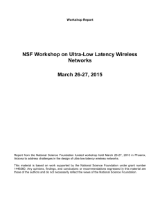 NSF Workshop on Ultra-Low Latency Wireless Networks