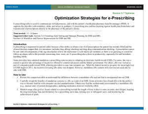 6 Optimization Strategies for e-Prescribing