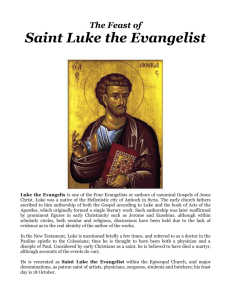 10.18.13 StLukeEvangelist - The Episcopal Church of the Ascension