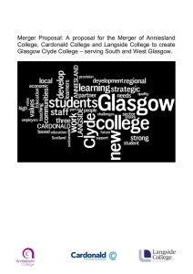 MERGER PROPOSAL - The Scottish Government