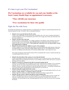 FLU Vaccination Info