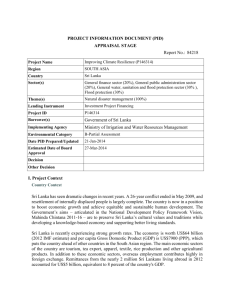 PROJECT INFORMATION DOCUMENT (PID) APPRAISAL STAGE