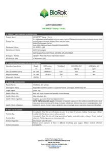 Safety Data Sheet A - BioRok Technologies