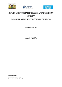 LARGER MERU NORTH SMART SURVEY REPORT,APRIL 2012