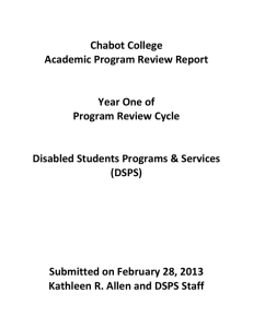 Academic Program Review Report