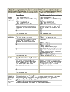 Page 2—Upper-level courses required for a Bachelor`s degree in