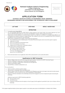 Application Form - Electrical and Electronics Engineering Institute