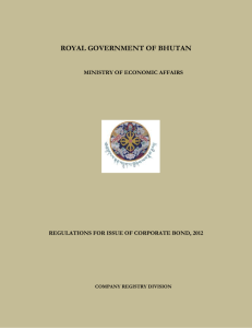 royal government of bhutan ministry of economic affairs regulations