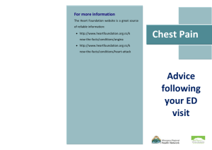 Chest Pain - advice following ED visit