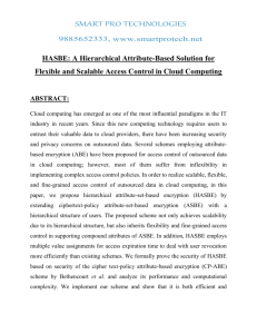 HASBE A Hierarchical Attribute-Based Solution for