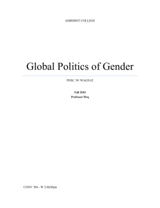 Global Politics of Gender