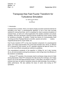 Transpose-free Fast Fourier Transform for Turbulence Simulation