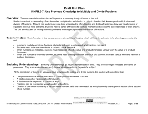 Multiply and Divide Fractions