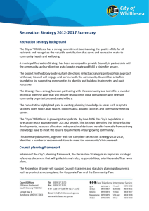 Recreation Strategy 2012-2017 Summary