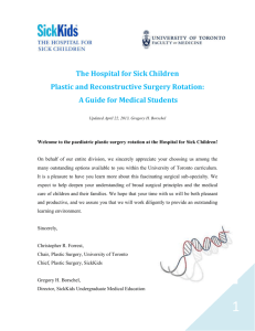 Plastic and Reconstructive Surgery Rotation
