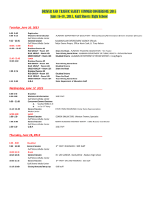 To Summer Conference 2015 one page agenda