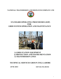 (SOP) for Grid System Operation and Maintenance - Part1