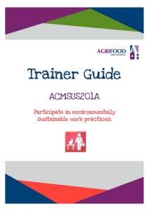 Learner Guide - AgriFood Skills Australia