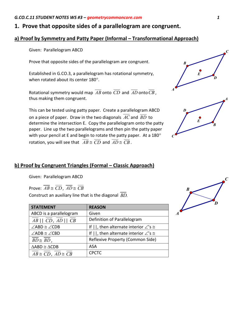 prove abcd is a parallelogram