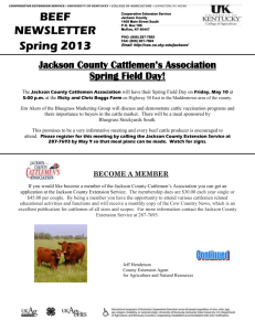 Jackson County Cattlemen`s Association Spring Field Day!