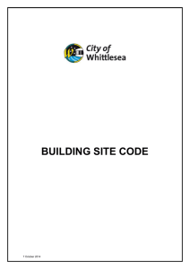Building Site Code of Practice (Word - 62KB)