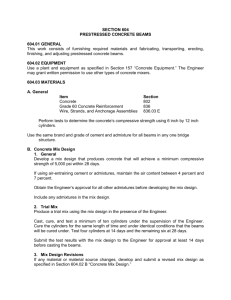 SECTION 604 PRESTRESSED CONCRETE BEAMS 604.01