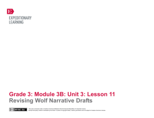 Grade 3: Module 3B: Unit 3: Lesson 11 Revising Wolf