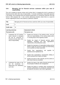 QCF FSPBCRM08 Managing risk...(05.10.12)