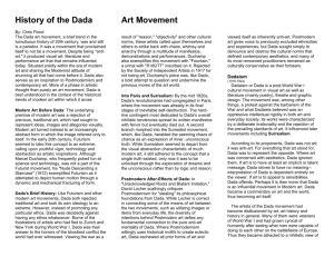 History of the Dada Art Movement