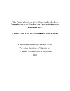 (A) school social workers
