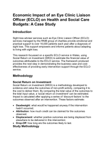 (ECLO) on Health and Social Care Budgets: A Case Study