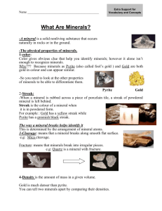 3-Minerals and rocks
