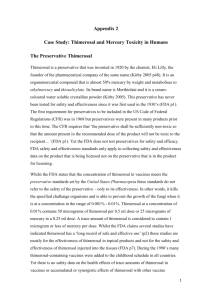 Appendix 2 Case Study Thimerosal in Vaccines 150830
