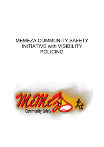 goal of memeza community safety initiative