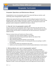 Greywater system user manual – template