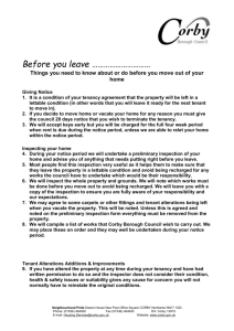 Before you leave - Corby Borough Council