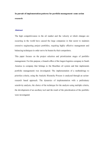 In pursuit of implementation patterns of portfolio management: an