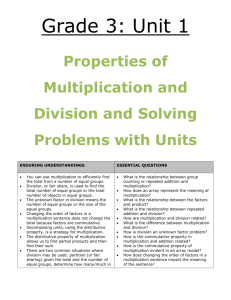 Unit 1 Math - Baltimore City Public School System